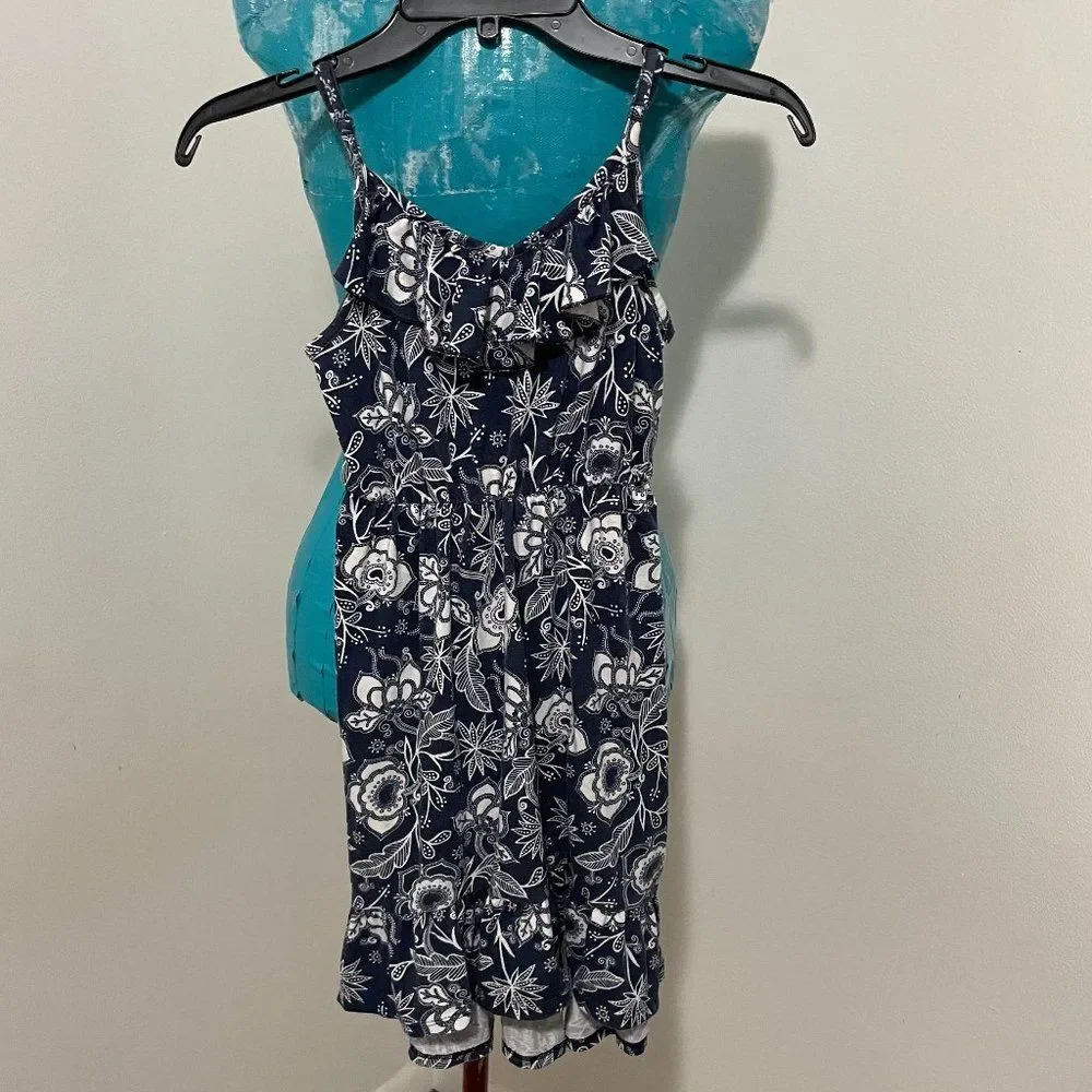 PS from Aeropostale Boho Floral Ruffle Spaghetti Strap Girls Dress Size 10